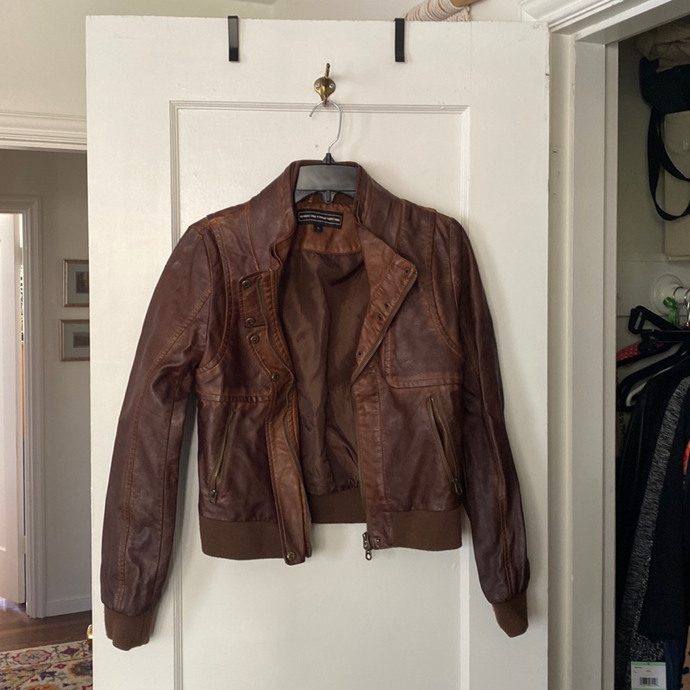 Members Only x Urban Outfitters faux leather jacket
